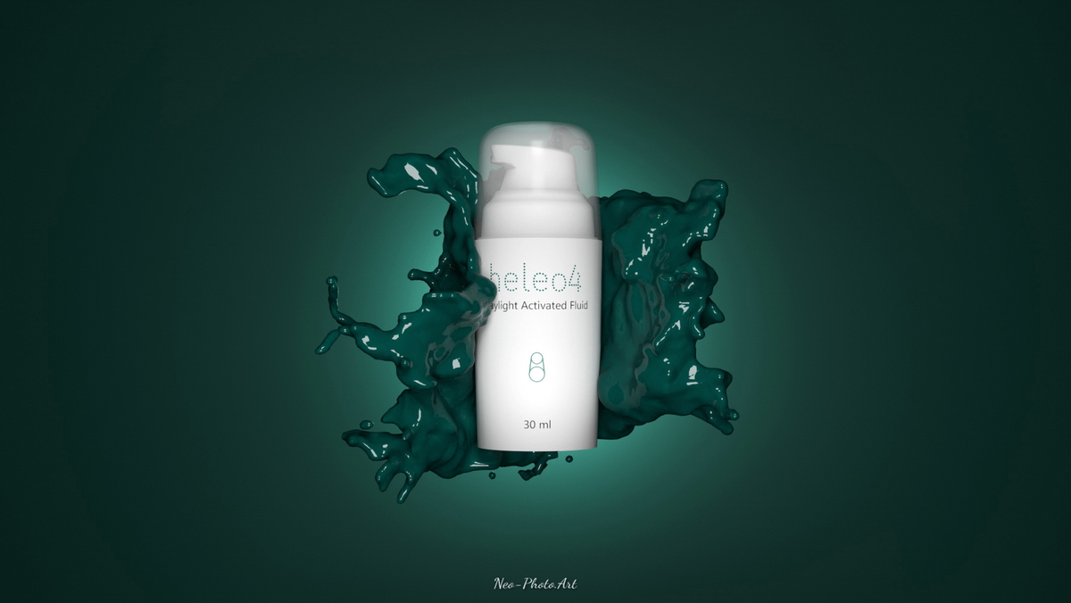 3d-моделирование флакона косметики Heleo4 в Blender