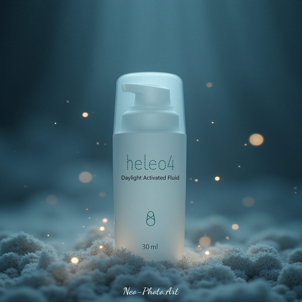 генерация изображения флакона Heleo4 в FLUX
